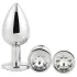 Gleaming Love - anaal plug set - 3 delig - zilver