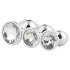 Gleaming Love - anaal plug set - 3 delig - zilver