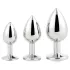 Gleaming Love - anaal plug set - 3 delig - zilver