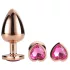 Gleaming Love - anaal plug set - hartvorm - rosegoud - 3 stuks