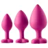 Flirts anale trainingskit - anale plug set (3 stuks) - roze