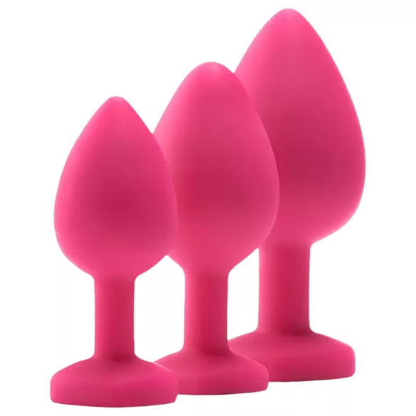 Flirts anale trainingskit - anale plug set (3 stuks) - roze