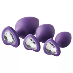  Flirts - anale training set - set van 3 buttplugs - siliconen paars