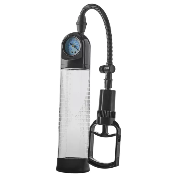 Ramrod Deluxe - penispomp met drukmeter - transparant