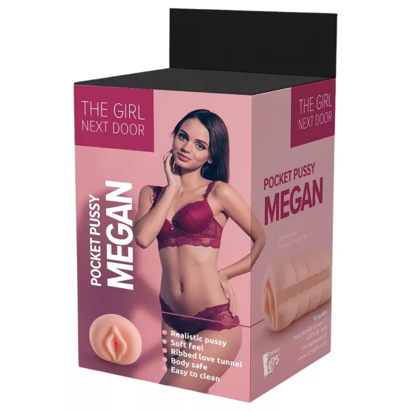 The Girl Next Door Megan - masturbator - levensecht - huidkleur