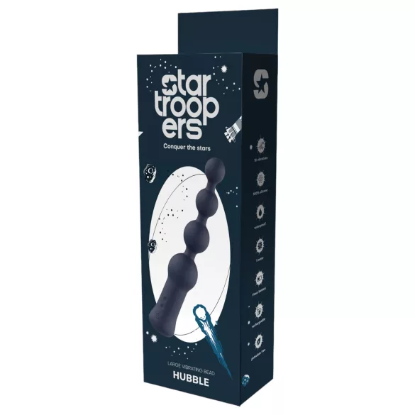 Startroopers Hubble - vibrerende anaaltoy met kralen - oplaadbaar - blauw