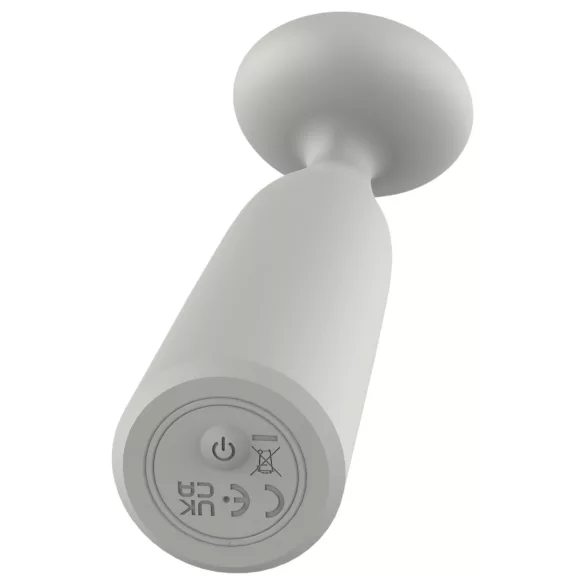 Nude Luna - mini wand vibrator - oplaadbaar - grijs