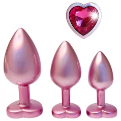 Dreamtoys Gleaming Love - hartvormige buttplugset (roze)