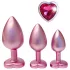 Dreamtoys Gleaming Love - hartvormige buttplugset (roze)