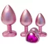 Dreamtoys Gleaming Love - hartvormige buttplugset (roze)