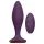 Glam - anale vibrator met afstandsbediening (paars)