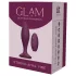 Glam - anale vibrator met afstandsbediening (paars)