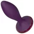Glam - anale vibrator met afstandsbediening (paars)
