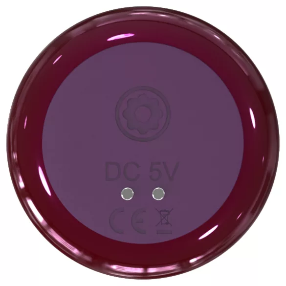 Glam - anale vibrator met afstandsbediening (paars)