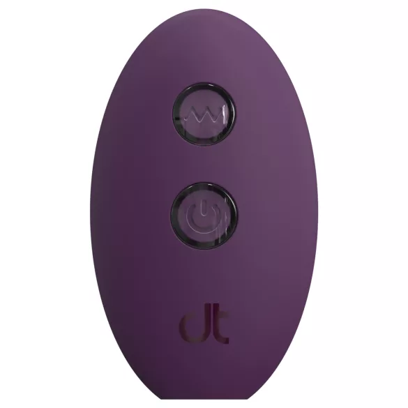 Glam - anale vibrator met afstandsbediening (paars)