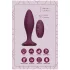 Glam - anale vibrator met afstandsbediening (paars)