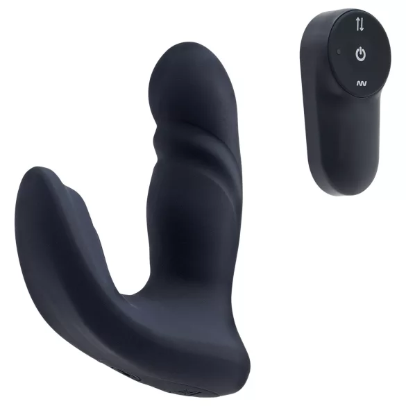 Dreamtoys Pulz - stotende anaalvibrator met afstandsbediening (blauw)
