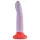 Dreamtoys Love Signal - tweekleurige siliconen dildo groot (paars)