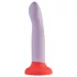 Dreamtoys Love Signal - tweekleurige siliconen dildo groot (paars)