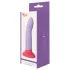 Dreamtoys Love Signal - tweekleurige siliconen dildo groot (paars)