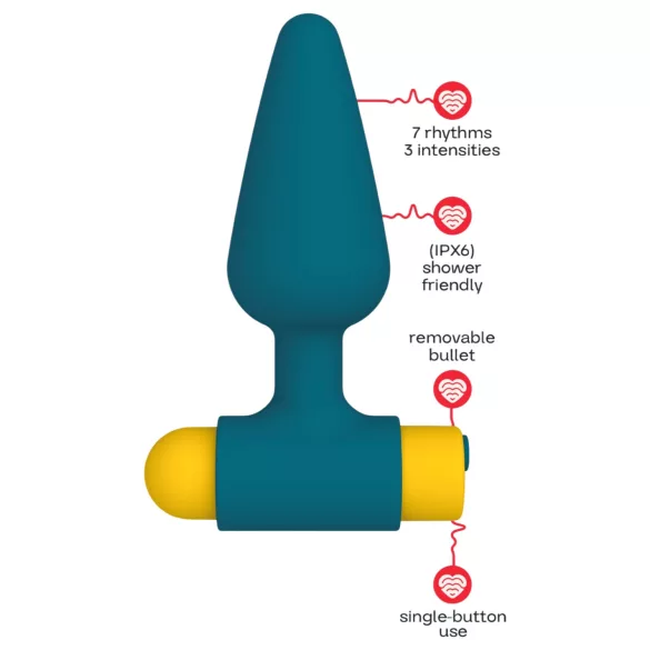 Dreamtoys Love Signal - vibrerende anaalplug (groen)
