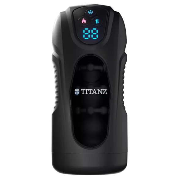 Titanz Ultimate Heat & Thrusting - automatische masturbator (zwart)