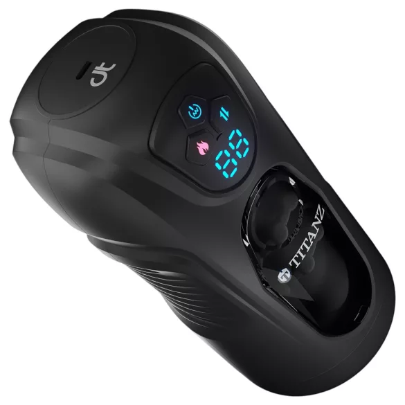 Titanz Ultimate Heat & Thrusting - automatische masturbator (zwart)