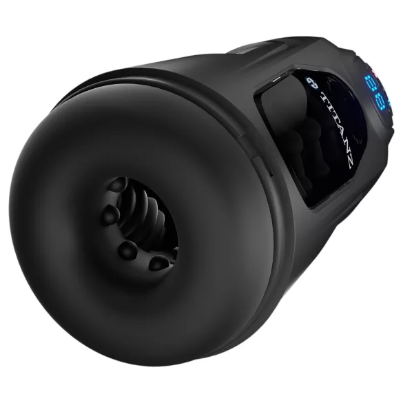 Titanz Ultimate Heat & Thrusting - automatische masturbator (zwart)
