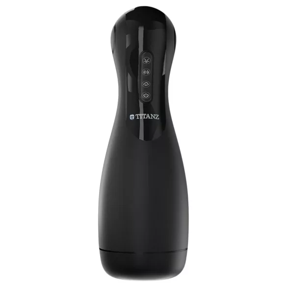 Titanz Ultimate Squeeze & Suck - automatische masturbator (zwart)