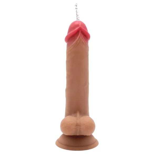 Kiotos Cox Power - vibrerend schietend dildo met afstandsbediening (naturel)
