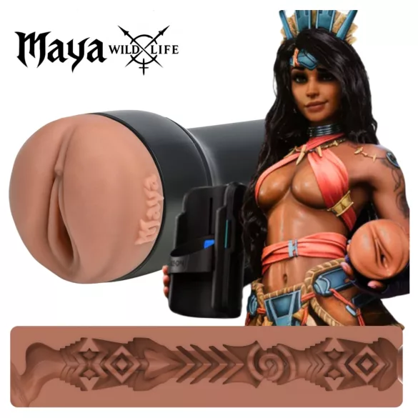 Kiiroo FeelMaya - levensechte kunstvagina‑masturbator (huidskleur)