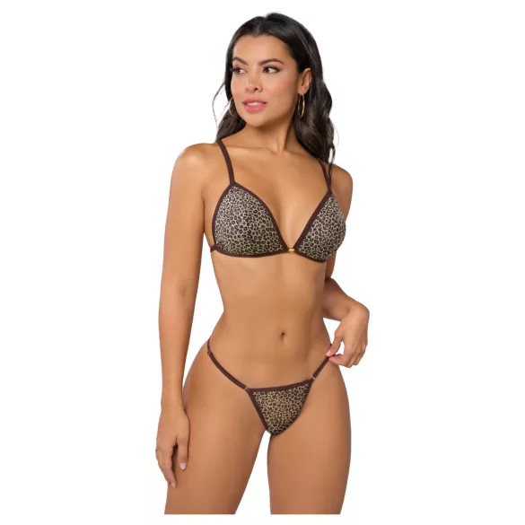 Zôf Nina - bh- en stringsset met luipaardprint (bruin)