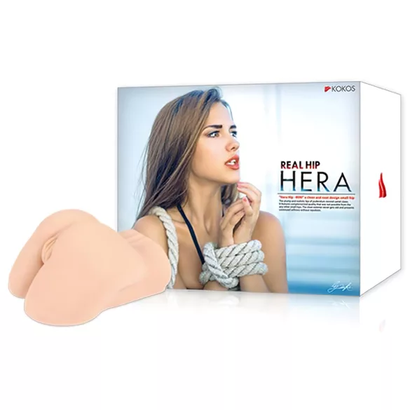 Kokos Hera - levensechte, torso kunstvagina en anus (huidskleurig)