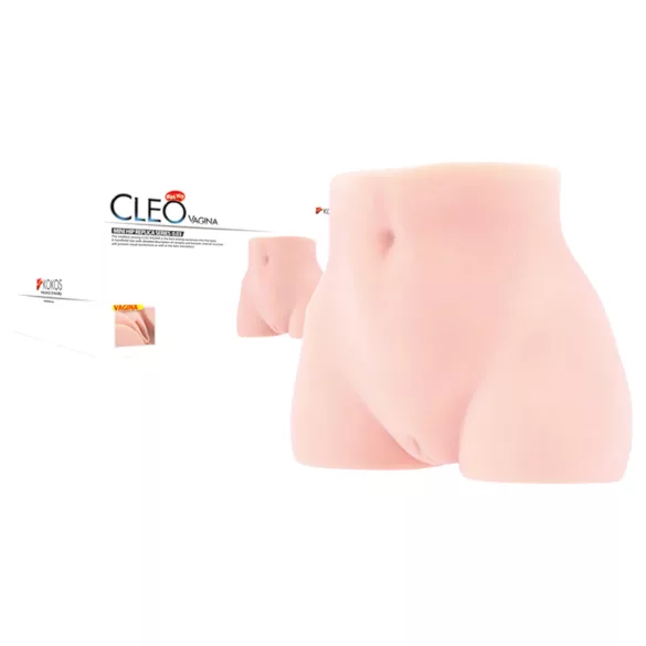 Kokos Cleo - realistische kunst vagina torso - huidkleurig