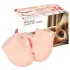 Kokos Onahole - levensechte torso-masturbator (natuurkleur)