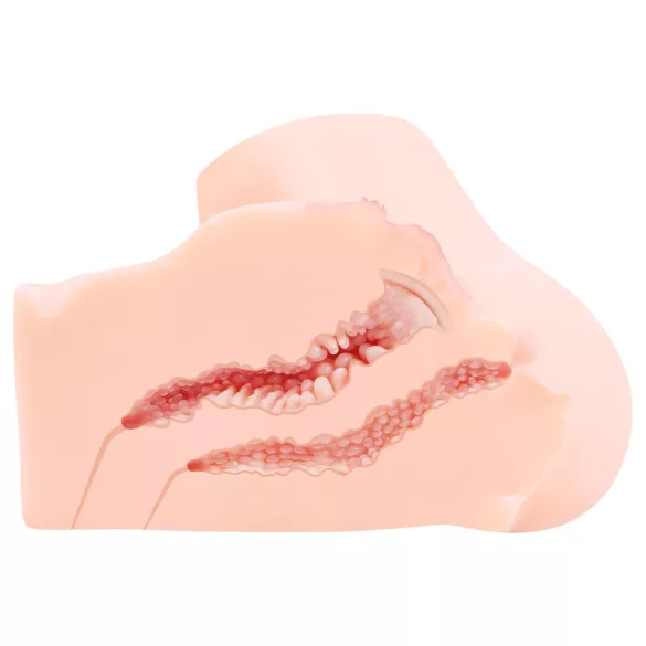Kokos Onahole - levensechte torso-masturbator (natuurkleur)