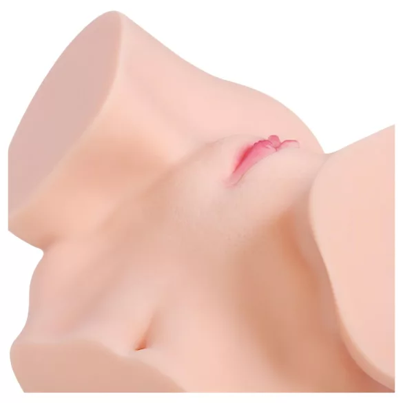 Kokos Onahole - levensechte torso-masturbator (natuurkleur)