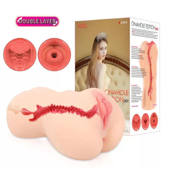Kokos Onahole 001 XL - levensechte kunstvagina masturbator (huidskleur)