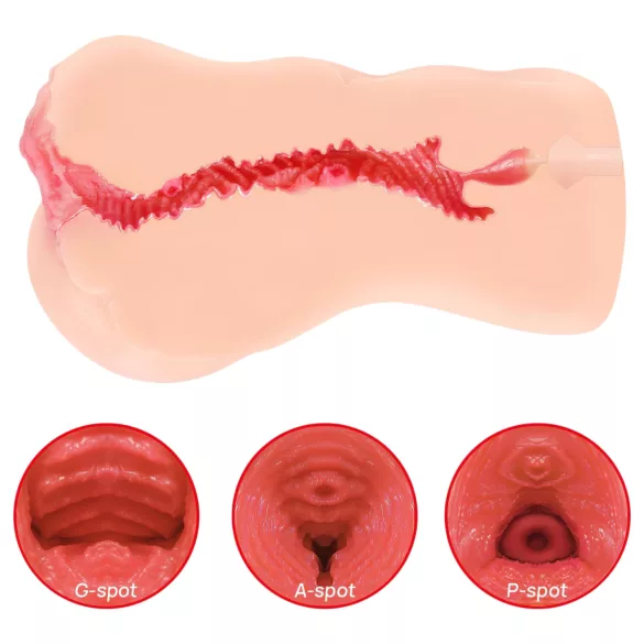 Kokos Onahole 001 XL - levensechte kunstvagina masturbator (huidskleur)
