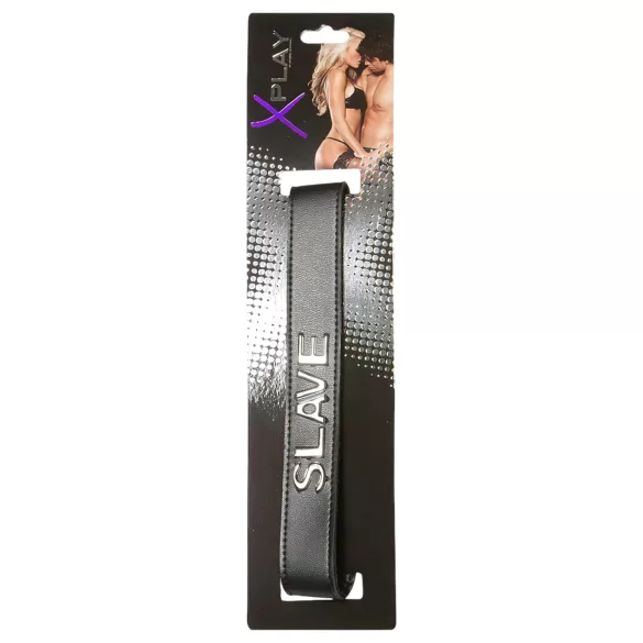 X-Play Slave - halsband voor bondage - verstelbaar - zwart