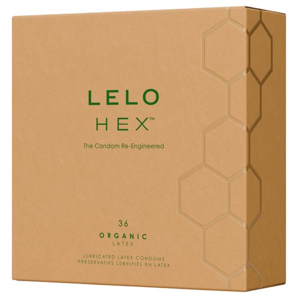 LELO Hex Organic - condooms - extra sterk & dun - 36 stuks
