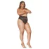 Dreamgirls - hoge taille slip - kant - zwart - 2XL