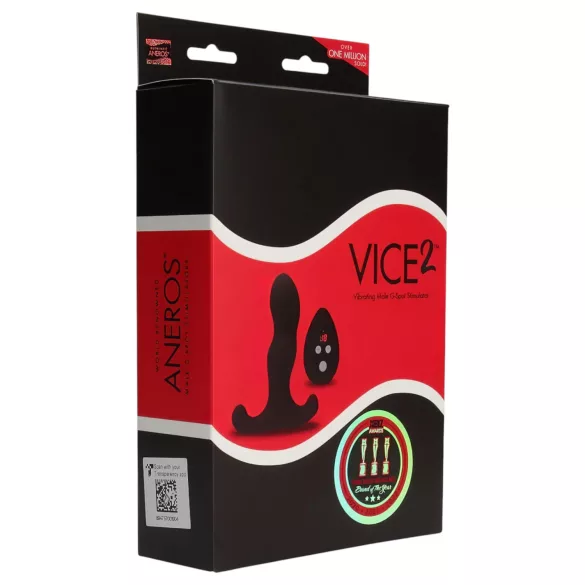 Aneros Vice 2 - prostaat vibrator - G-spot stimulatie - zwart