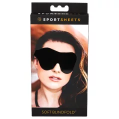 Sportsheets - zachte oogmasker met elastiek - zwart