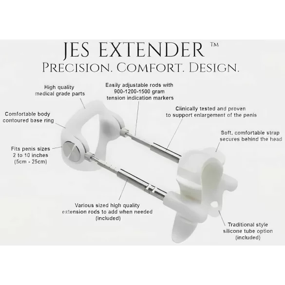 Jes-Extender - penis verlenger - standaard model - tot 17cm