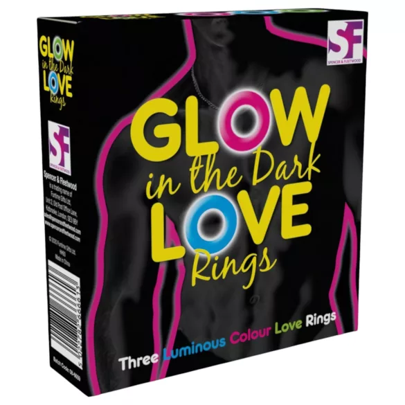 Love Rings - set gloed-in-het-donker penisringen (3 stuks)