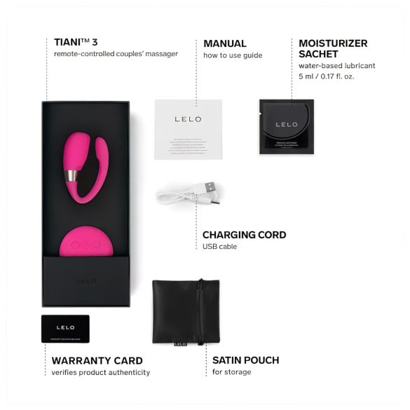 LELO Tiani 3 - koppel vibrator - siliconen - roze