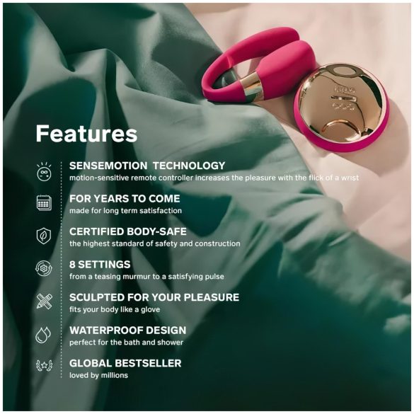 LELO Tiani 3 - koppel vibrator - siliconen - roze