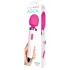 Bodywand Aqua Wand - vibrator massager - waterdicht - wit/roze