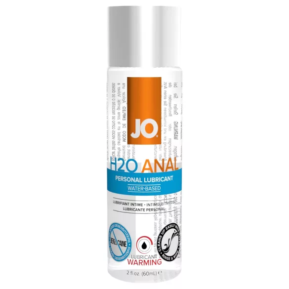 JO H2O - anale glijmiddel - verwarmend - op waterbasis - 60ml
